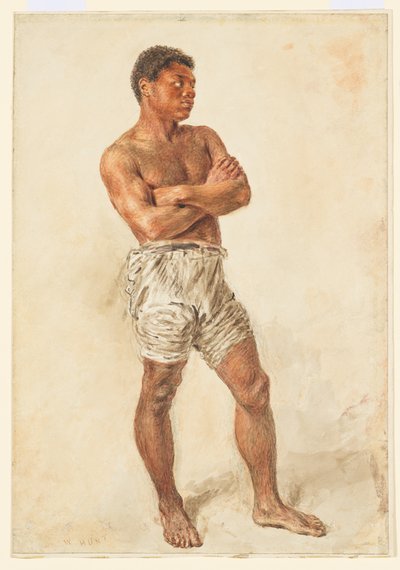 Estudo de uma jovem modelo de William Henry Hunt