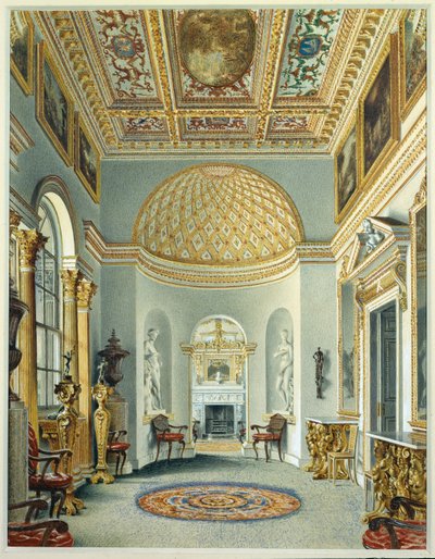 A Galeria, Chiswick House (aguarela sobre papel) de William Henry Hunt
