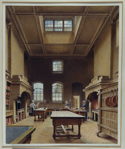 The Kitchen at Chatsworth, c.1830 (aguarela sobre papel) de William Henry Hunt