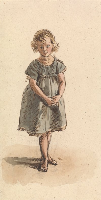 Menina descalça de pé descalço de William Henry Hunt
