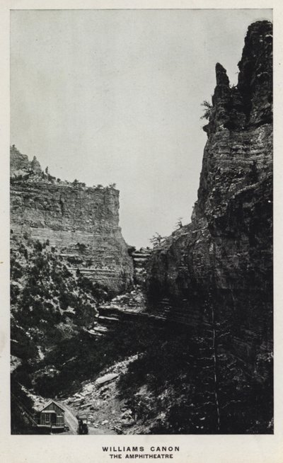 Canyons of Colorado: Williams Canon, The Amphitheatre (foto a p/b) de William Henry Jackson