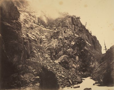 Cânion do Rio las Animas, c. 1882-1886. de William Henry Jackson