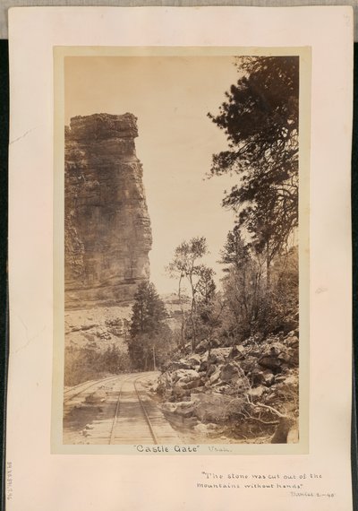 «Portão do Castelo.» Utah de William Henry Jackson
