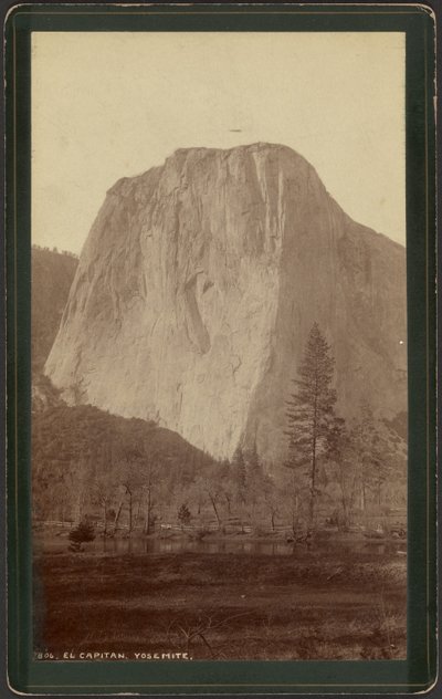 El Capitan, Yosemite de William Henry Jackson