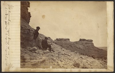 [Rochedos de fortificação (ou Castle Augur) no Chugwater, Wyoming] de William Henry Jackson