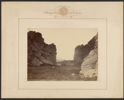 O belo portão -- Jardim dos Deuses, Colorado de William Henry Jackson
