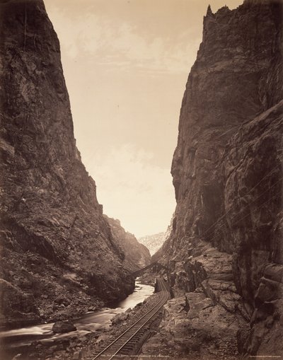 O Desfiladeiro Real, Grande Cañon do Arkansas de William Henry Jackson