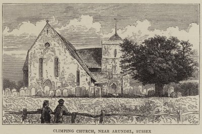 Climping Church, perto de Arundel, Sussex de William Henry James Boot