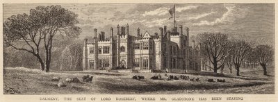 Dalmeny, a sede do Lorde Rosebery, onde o Sr. Gladstone esteve hospedado de William Henry James Boot