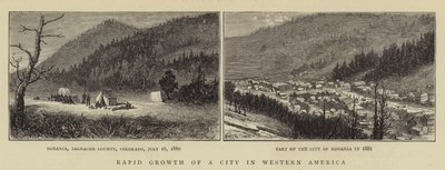 Crescimento rápido de uma cidade na América Ocidental de William Henry James Boot
