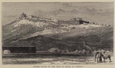Palácio de Verão do Xá da Pérsia em Teerã de William Henry James Boot