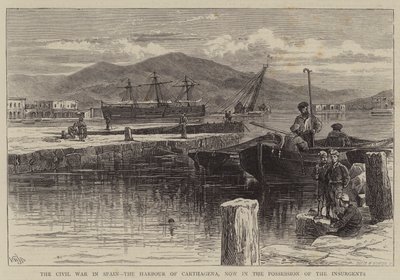 A Guerra Civil na Espanha, o porto de Carthagena, agora na posse dos insurgentes de William Henry James Boot