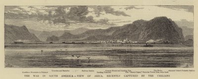 A Guerra na América do Sul, Vista de Arica, recentemente capturada pelos chilenos de William Henry James Boot