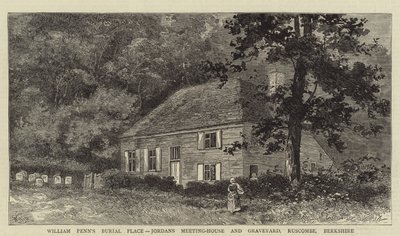 Enterro de William Penn, Jordans Meeting House e cemitério, Ruscombe, Berkshire de William Henry James Boot