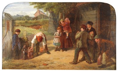 O jogo da aldeia, 1860 de William Henry Knight