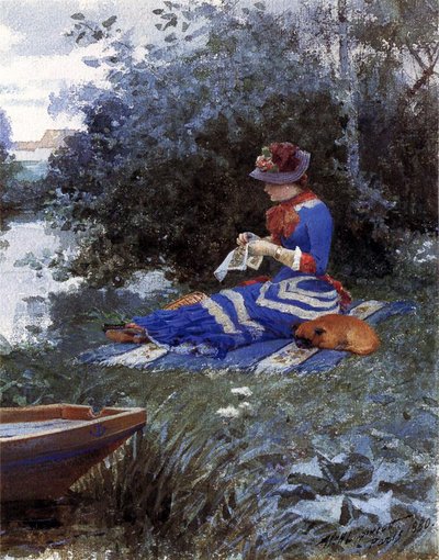 Uma tarde tranquila, 1880 de William Henry Lippincott