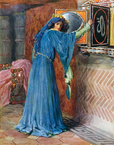 Ó espelho mágico na parede, Quem é a mais justa dama de todos de William Henry Margetson