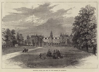 Hatfield House, a sede do Marquês de Salisbury de William Henry Pike