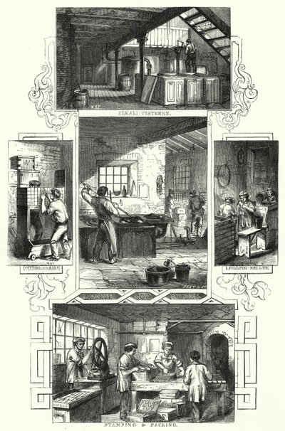 Fabricação de sabão (gravura) de William Henry Pike