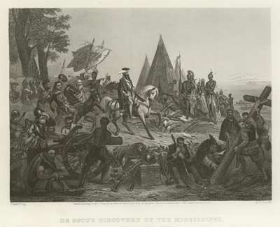 Descoberta de De Soto do Mississippi de William Henry Powell