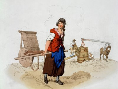 Brick Maker, de &39;Costume of Great Britain&39;, publicado por William Miller, 1805 de William Henry Pyne