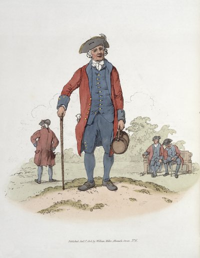 Chelsea Pensioner, de &39;Costume of Great Britain&39;, publicado por William Miller, 1805 de William Henry Pyne
