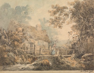 Ponte de Cottage e Pé de William Henry Pyne
