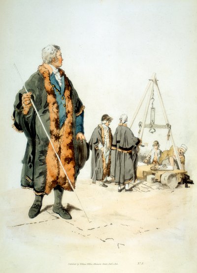 Membro do Inquérito de Wardmote de Londres em traje oficial, 1808 de William Henry Pyne