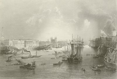 O porto de londres de William Henry after Bartlett