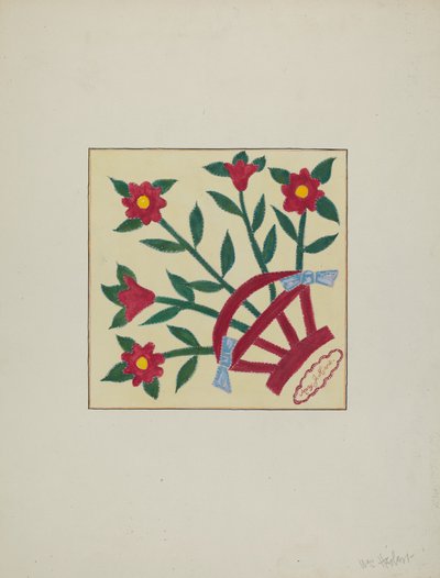 Pieced Quilt 1 Square, c. 1940. de William Herbert