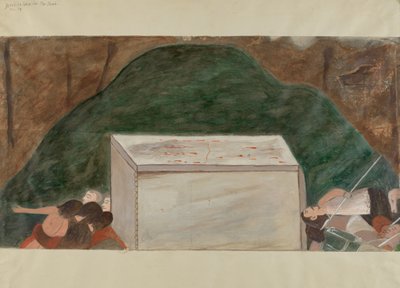 Estação da Cruz No. 14: Jesus é Laid em Sua Tumba, c. 1936. de William Herbert