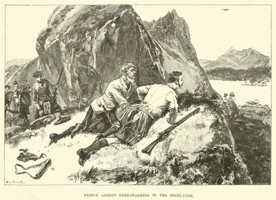 Príncipe Albert Deer-Stalking in the Highlands (gravura) de William Heysham (after) Overend