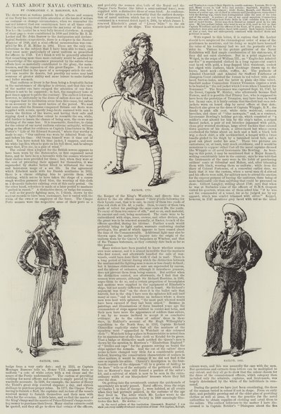 Um fio sobre trajes navais de William Heysham Overend