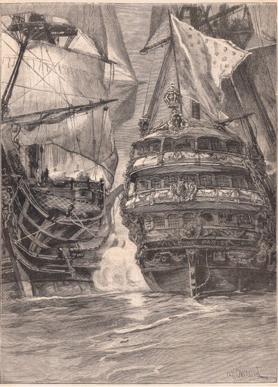 Ataque à "cidade de Paris" AD 1782 de William Heysham Overend