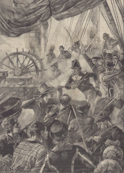 Embarque (litho) de William Heysham Overend