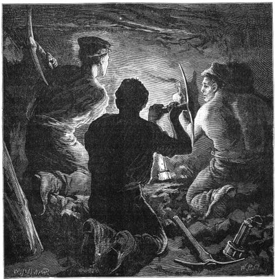 Acidente de mineração de carvão, Tynewydd Colliery, Gales do Sul, abril de 1877 c1885 de William Heysham Overend