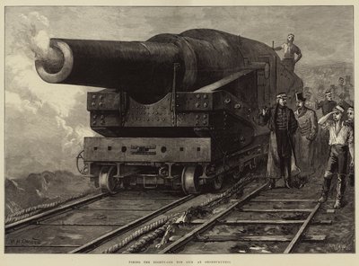 Disparando a Arma de Oitenta e Uma Toneladas no Shoeburyness de William Heysham Overend
