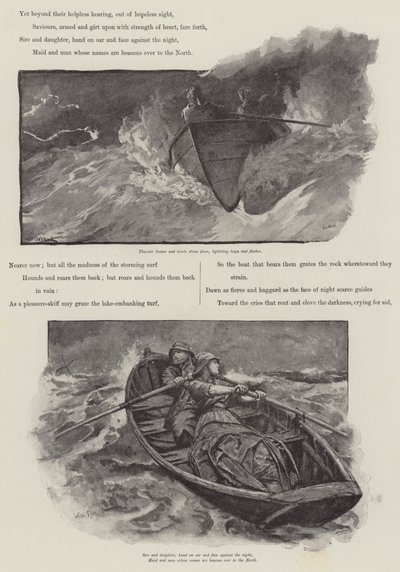 Grace Darling, por AC Swinburne de William Heysham Overend
