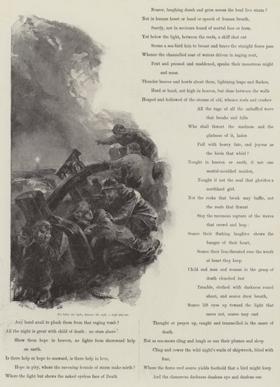 Grace Darling, por AC Swinburne de William Heysham Overend