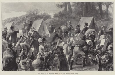 No caminho para Klondike, cena perto do estágio de pouso, Dyea de William Heysham Overend
