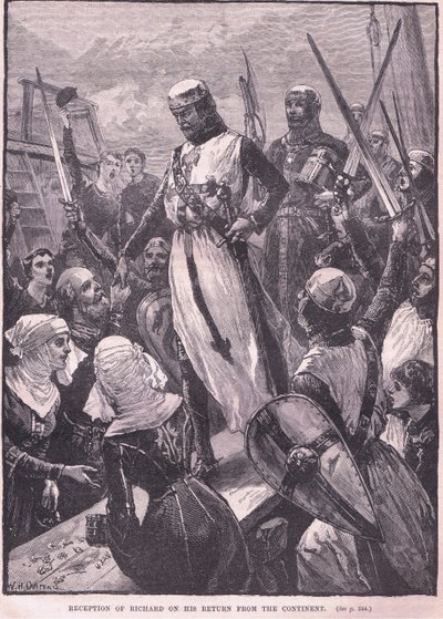 Recepção de Richard em seu retorno do Continente AD 1194 de William Heysham Overend