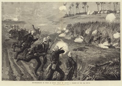 Reconhecimento em Força em Kindji Osman em 5 de agosto, Carga dos 60º Rifles de William Heysham Overend