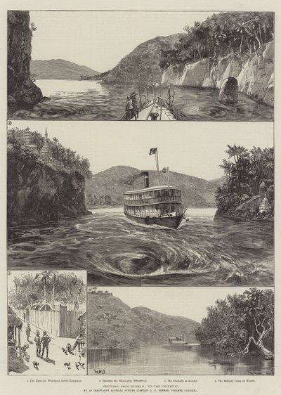 Esboços de Burmah, até o Chindwin de William Heysham Overend