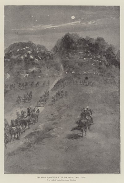 O Primeiro Encontro com os Boers, Moonlight de William Heysham Overend