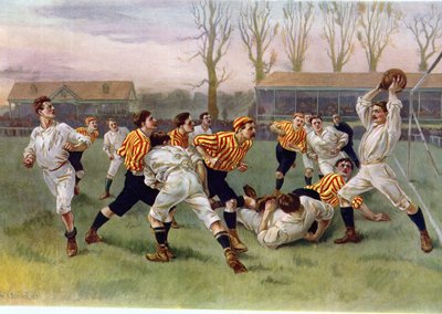 O jogo de futebol, 1890 de William Heysham Overend