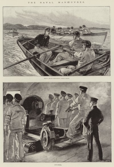 As manobras navais de William Heysham Overend