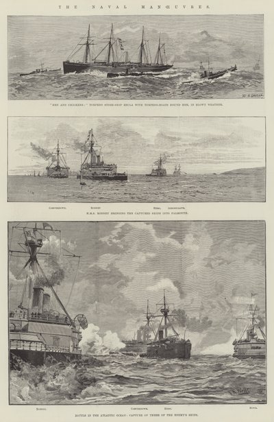 As manobras navais de William Heysham Overend