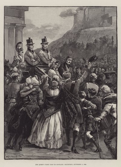 A primeira visita da rainha à Escócia, Edimburgo, 3 de setembro de 1842 de William Heysham Overend