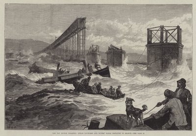 The Tay Bridge Disaster, Lançamentos de Vapor e Barcaças de Mergulhadores empregados na Pesquisa de William Heysham Overend