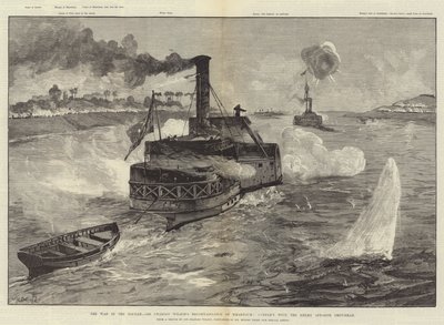 A Guerra no Sudão, Reconhecimento de Cartum de Sir Charles Wilson, Conflito com o Inimigo ao lado de Omdurman de William Heysham Overend